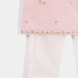 Embroidered Kameez & Trouser With Separate Sleeves (ISK-314)