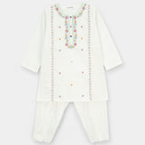 Handwork Kameez & Shalwar With Separate Sleeves (ISKH-68)