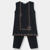 Hand work Kameez & Shalwar With Separate Sleeves (ISKH-69)