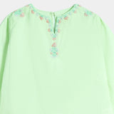 Handwork Kameez & Trouser With Separate Sleeves (ISKH-72)