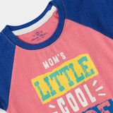 Graphic T-Shirt With Check Shorts (ITTS-089)