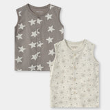 Graphic Front Open Vests (Pack Of 2) (IVB-15)