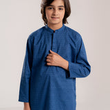 Navy Embroidery Kurta (KZ-525)