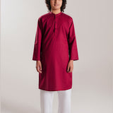Maroon Embroidery Kurta (KZ-528)