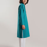 Teal Embroidery Kurta (KZ-530)
