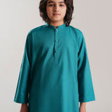 Teal Embroidery Kurta (KZ-530)