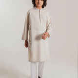 Beige Embroidery Kurta (KZ-531)