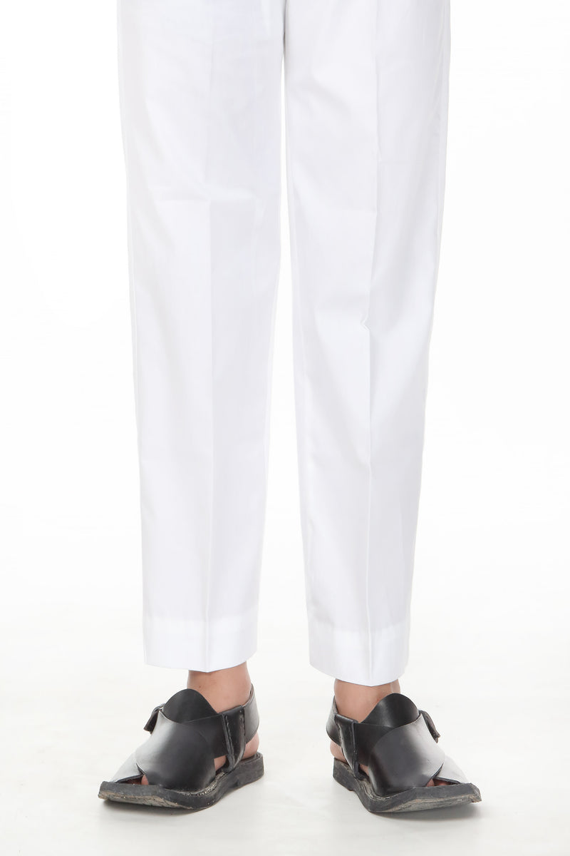 Trousers - Soft Popline | White - Best Kids Clothing Brands In Pakistan Online|Minnie Minors
