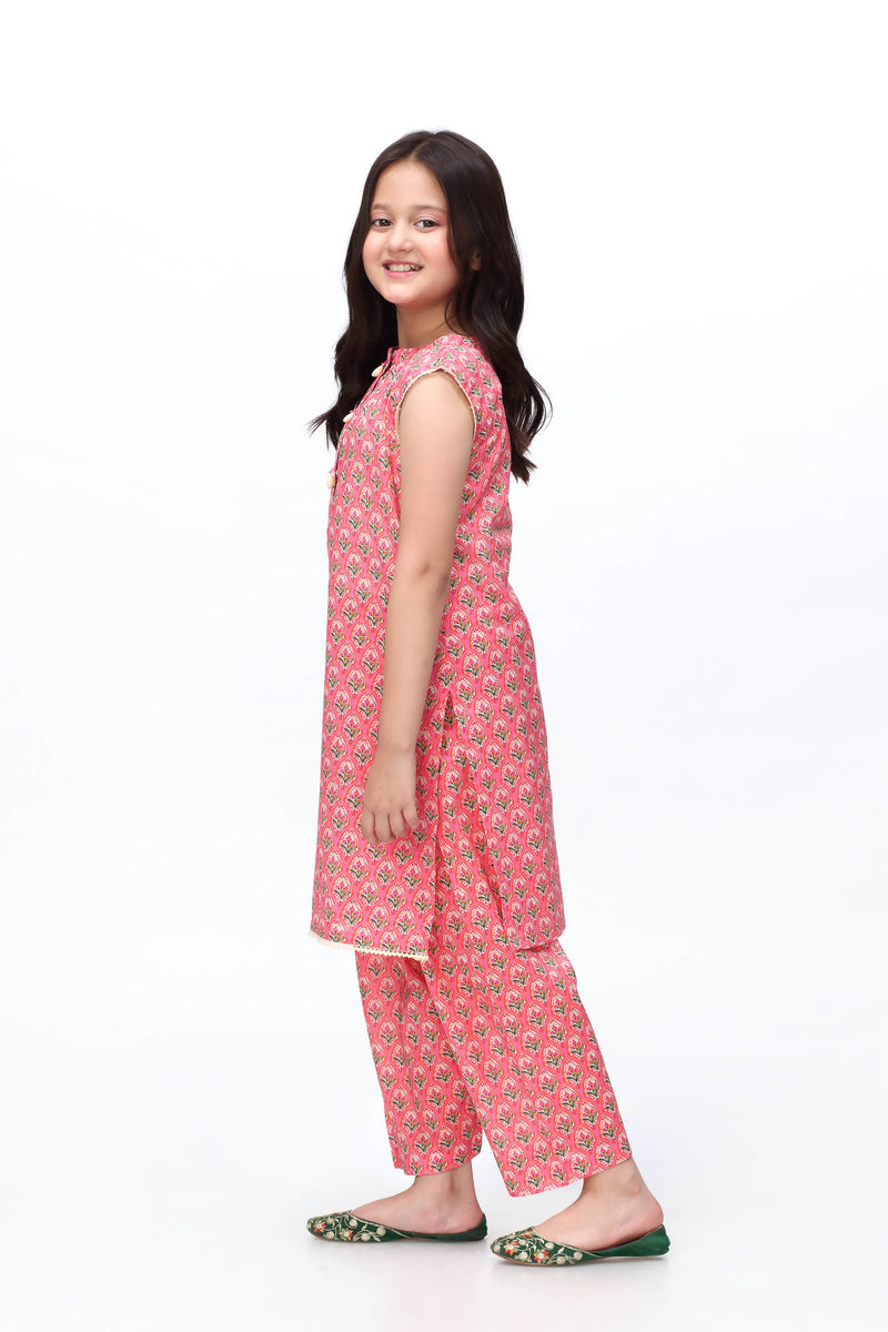 Printed Kurti with Trouser (DGKS-120)
