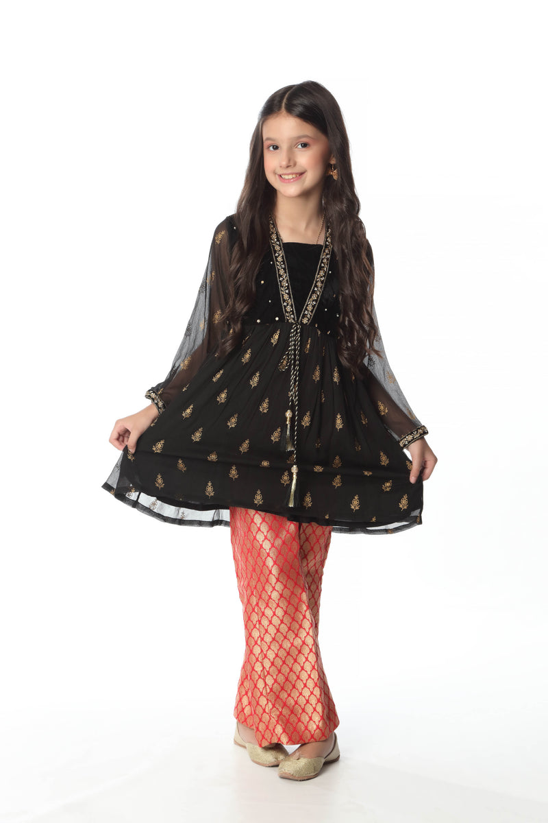 Embellished Kameez & Trousers (GPW-981)
