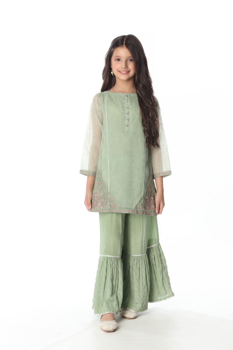 Embellished Kameez & Gharara (GPW-980)