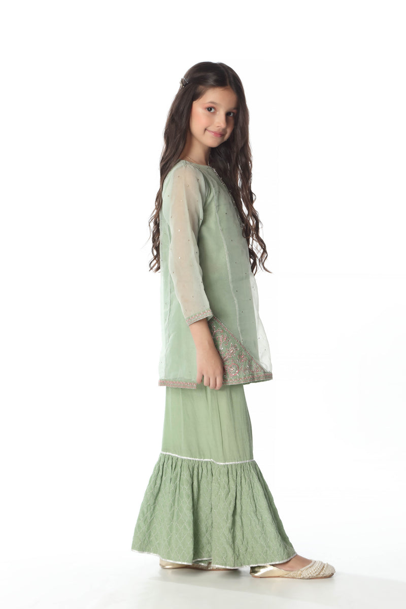 Embellished Kameez & Gharara (GPW-980)