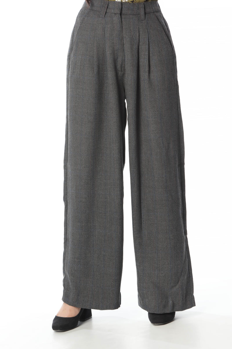 WIDE LEG HIGH WAISTED FORMAL TROUSERS (SSGFT-022)