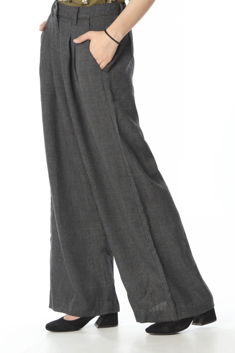 WIDE LEG HIGH WAISTED FORMAL TROUSERS (SSGFT-022)