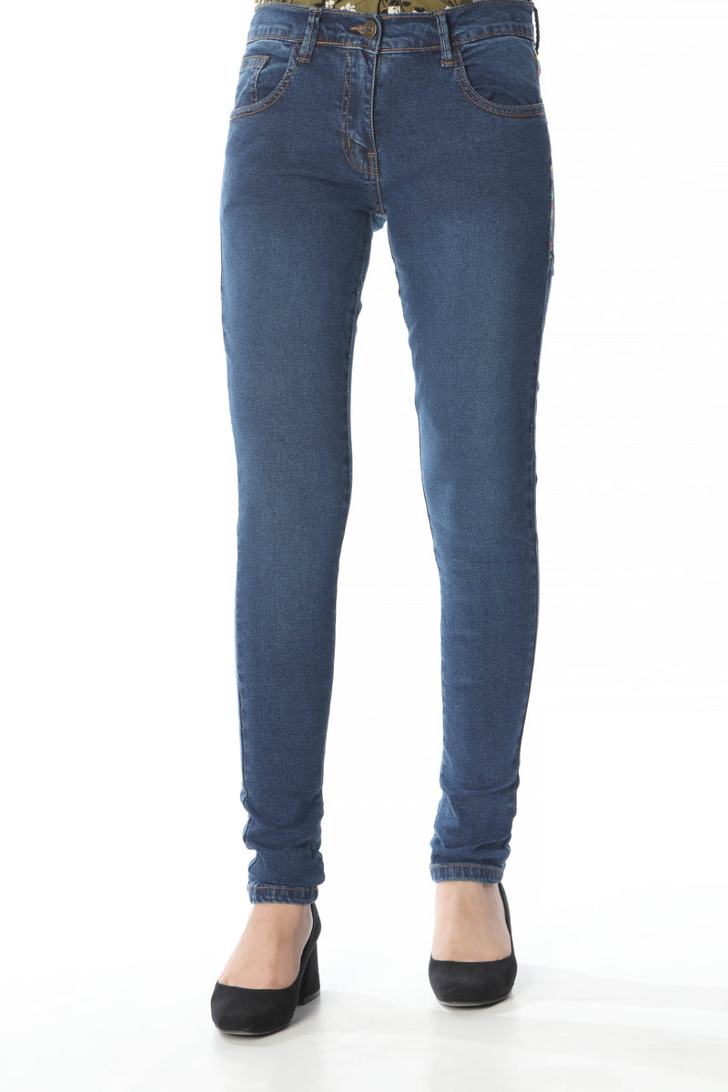 SKINNY PANTS WITH EMBROIDERY (SSGD-130)