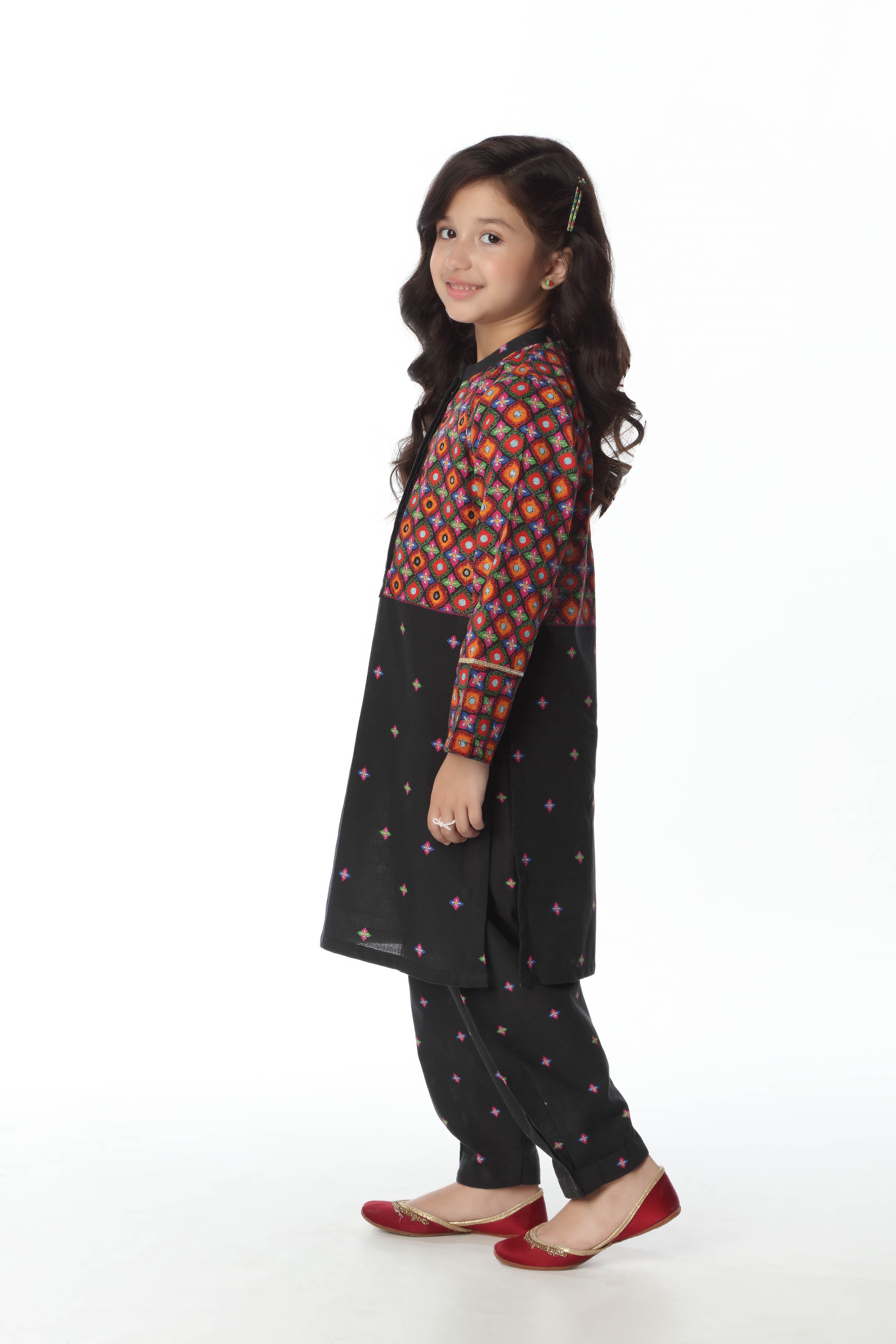 Digital Printed Kurti With Shalwar (DGKS-110)