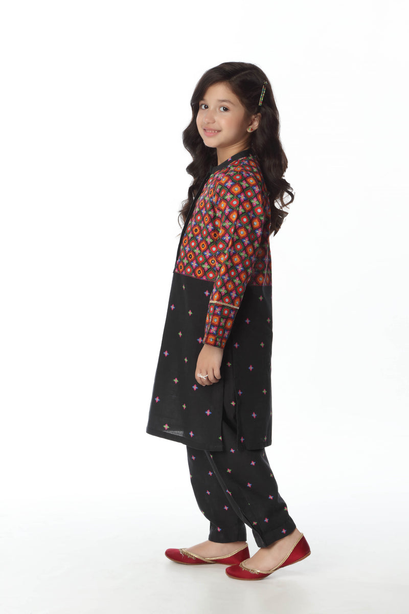 Digital Printed Kurti With Shalwar (DGKS-110)
