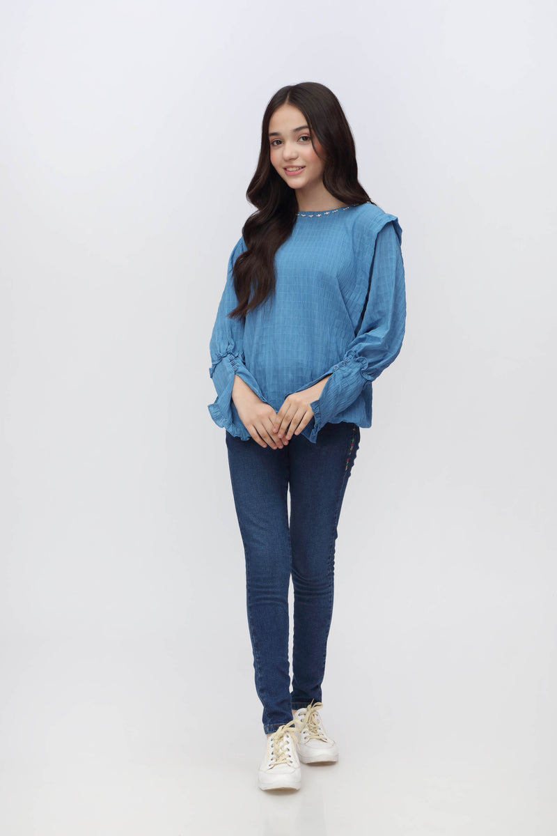 BAGGY STYLE EMBELLISHED TUNIC (SSGTU-890)