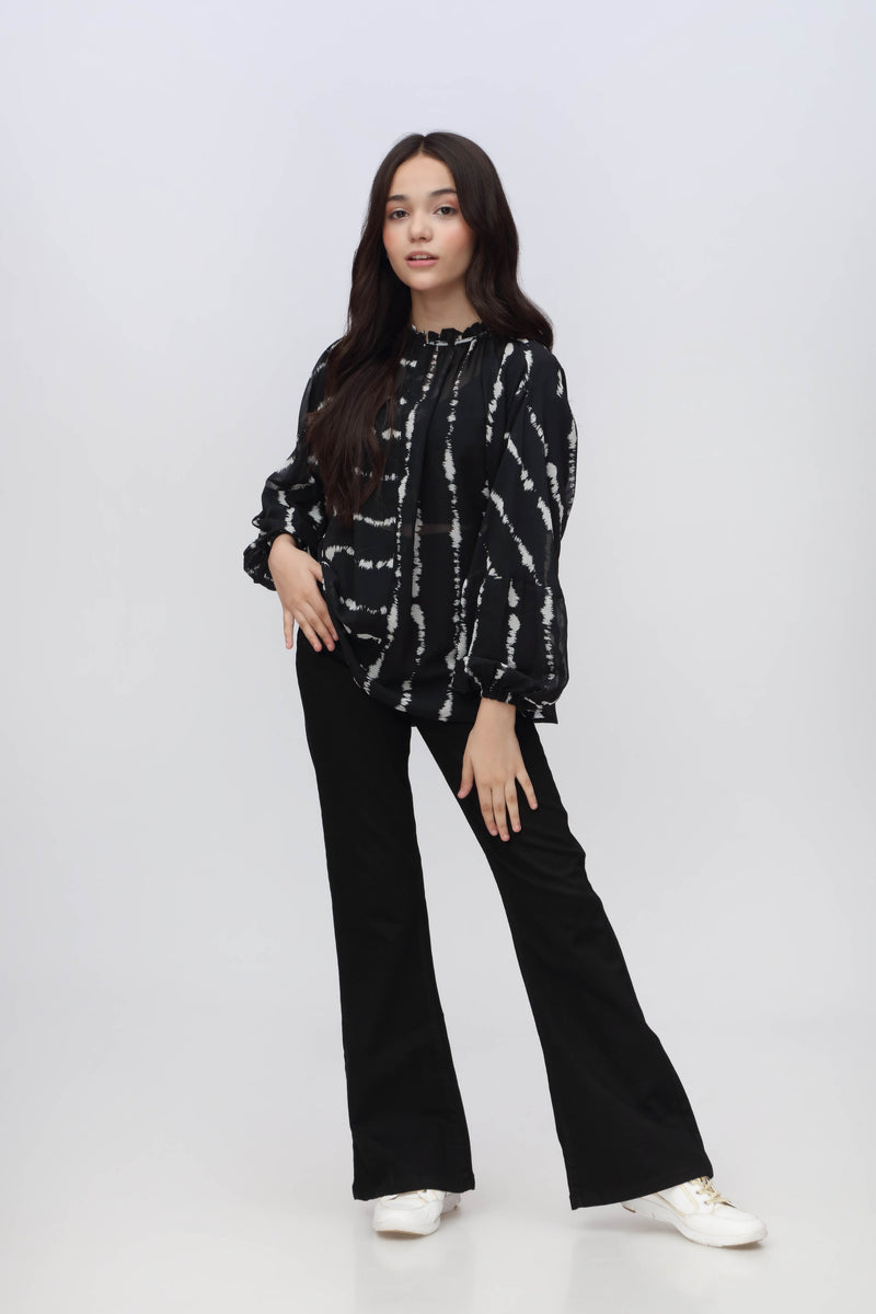 PRINTED LOOSE FIT TUNIC (SSGTU-895)