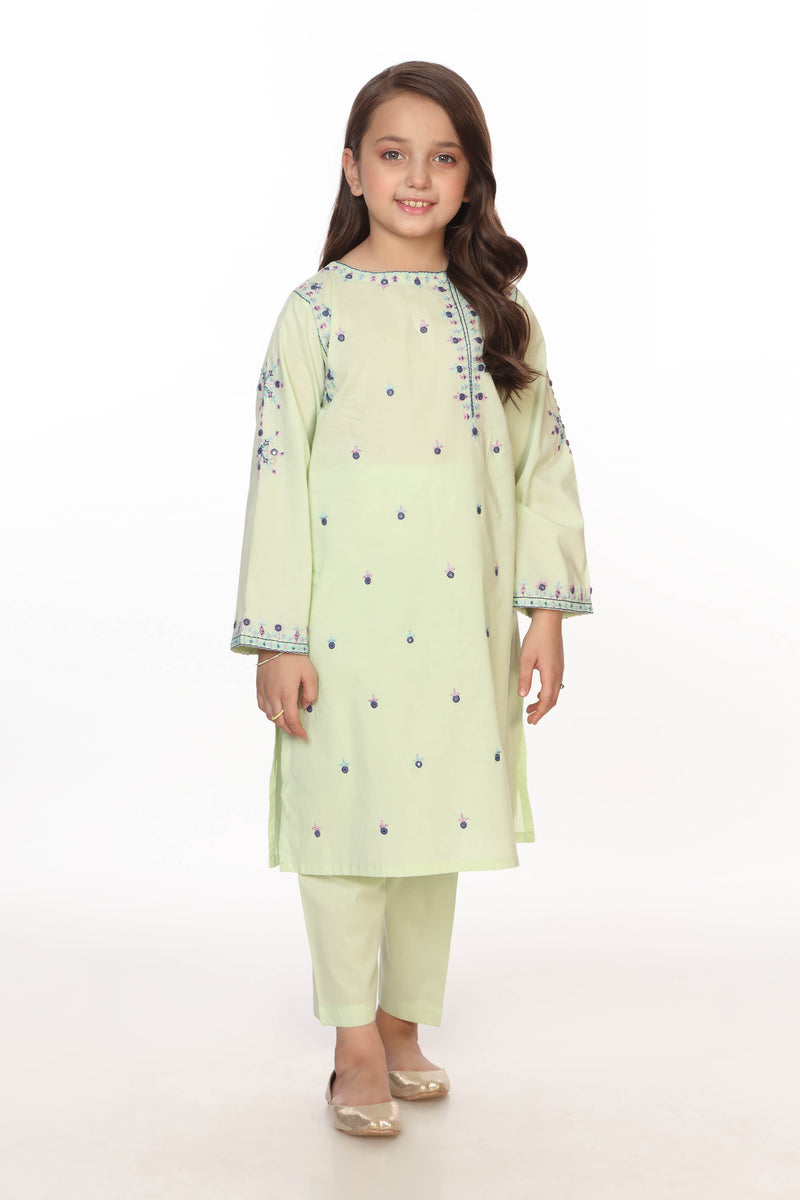 Hand Embroidered Kameez with Trousers (GSKH-011)