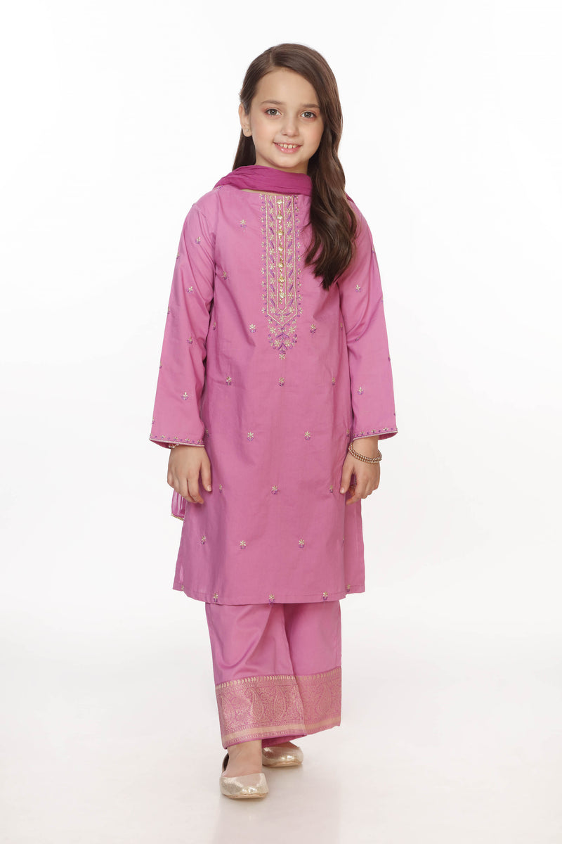 Embellished Kameez with Trousers & Dupatta (GPW-970)