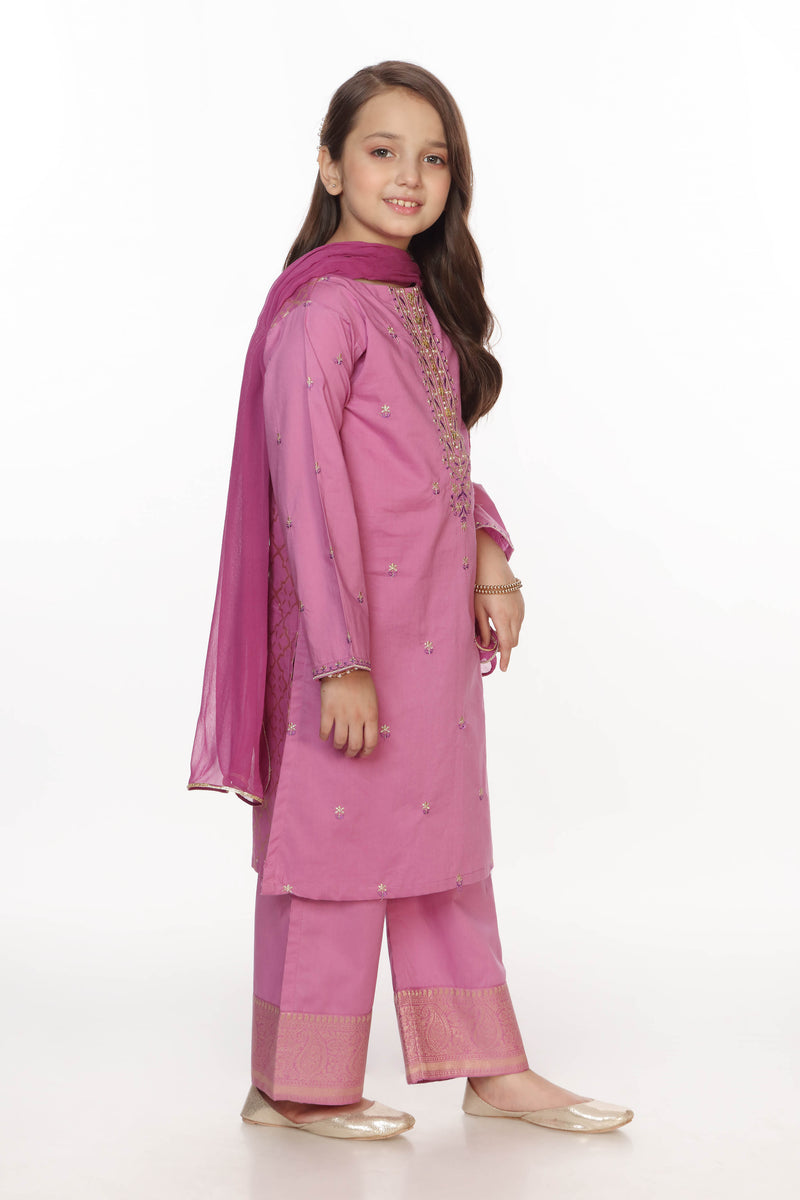 Embellished Kameez with Trousers & Dupatta (GPW-970)