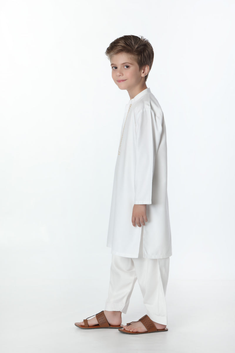 Kurta with Embroidery & Shalwar (FBSK-791)