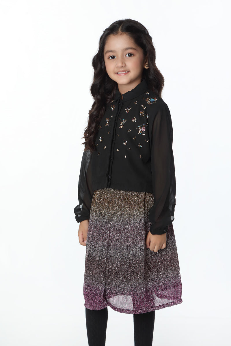 Embellished Top & skirt (MMB-SS40)