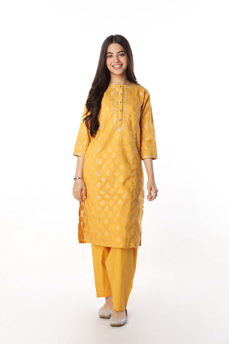 Embroidered Kurti With Trousers (SSEGKS-02)