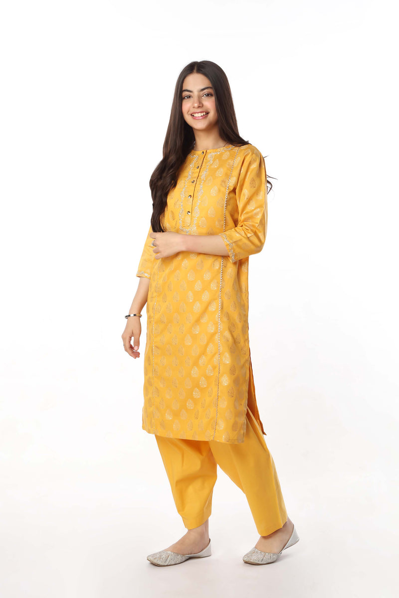 Embroidered Kurti With Trousers (SSEGKS-02)
