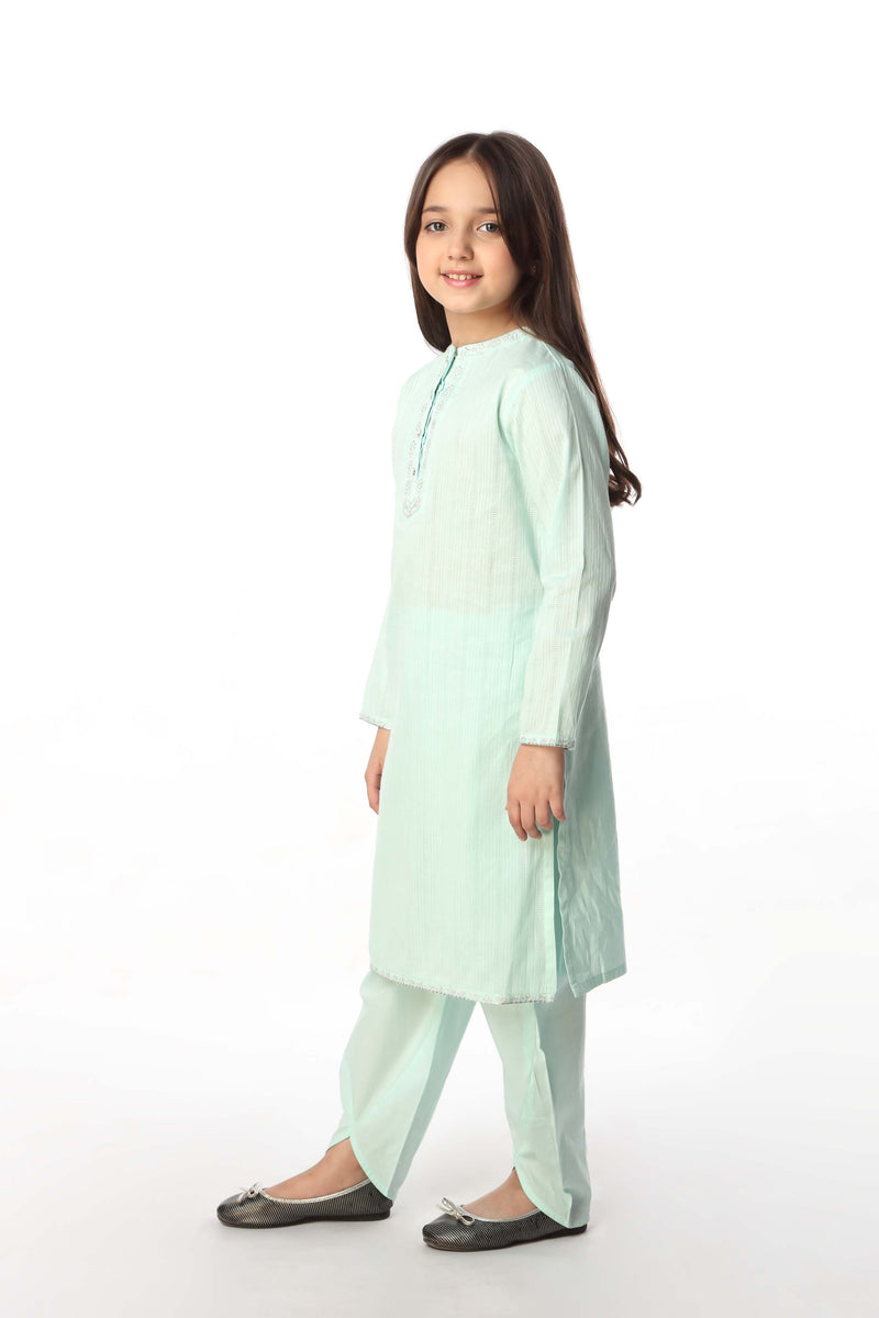 Embroidered Kameez, Trousers (GSK-518)