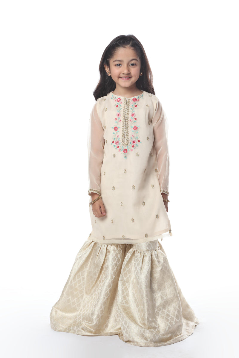 Embellished Kameez & Gharara (GPW-994)