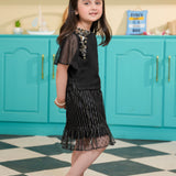 Embellished Top & Skirt (MMB-SS72)