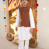 Dark Brown Basic Waist Coat (MSBCWC-014)