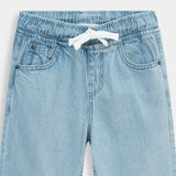 Denim Elasticated Waistband Straight Pants (MSBD-58)