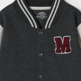 Varsity Button Through Jacket With Front Embroidery (MSBFU-14)