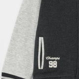 Varsity Button Through Jacket With Front Embroidery (MSBFU-14)