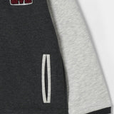 Varsity Button Through Jacket With Front Embroidery (MSBFU-14)