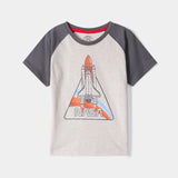 Raglan T Sleeve Graphic T-Shirt (MSBKTJ-65)