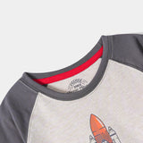 Raglan T Sleeve Graphic T-Shirt (MSBKTJ-65)