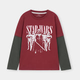 Extended Sleeve Graphic T-Shirt (MSBKTJ-97)