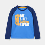 Long Raglan Sleeve Graphic T-Shirt (MSBKTJ-99)