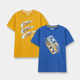 Graphic T-Shirts (Pack Of 2) (MSBKTPJ-43)