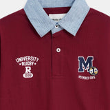 Long Sleeve Rugby Polo (MSBRUGBY-10)