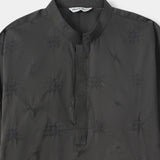 Charcoal Embroidery Kurta (MSKZ-32)