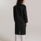 Black Embroidery Kurta (MSKZ-029)