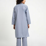 Grey Kurta Set (MSKZB-024)