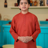 Boys Rust Basic Kurta (MSKZB-33)
