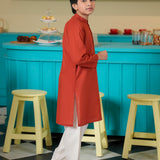 Boys Rust Basic Kurta (MSKZB-33)