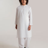 White Set With Shalwar (MSKZBS-02A)